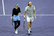 Paula Badosa (L) and Stefanos Tsitsipas (R)